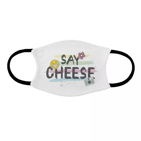 "Say Cheese" Adult Face Mask buy at ThingsEngraved Canada
