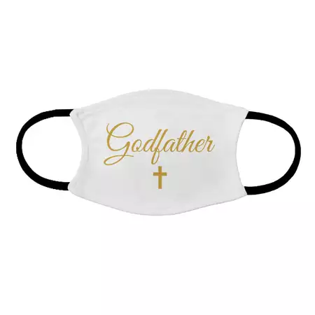 Adult face mask Godfather Christening buy at ThingsEngraved Canada