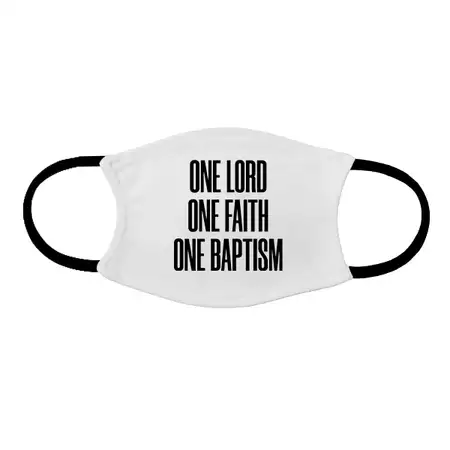 Adult face mask Baptism - White