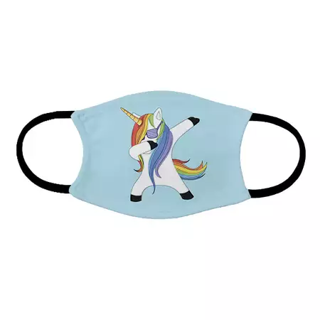Face Mask for Adults - Dabbing Unicorn