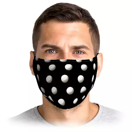 Golf Face Mask for Adults Golf Balls Pattern
