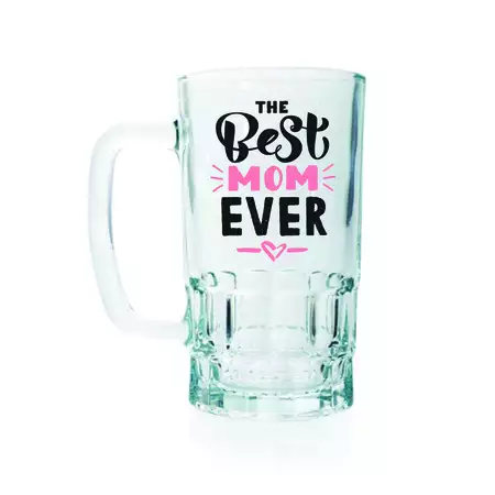 The Best Mom Ever Beer Glass 20oz buy at ThingsEngraved Canada