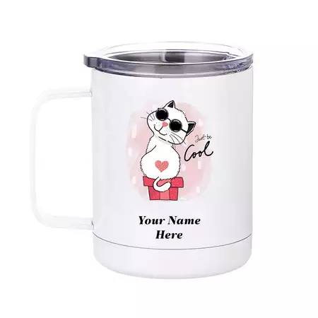 Just Be Cool Travel Mug buy at ThingsEngraved Canada