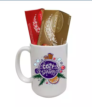 Cozy Winter Mug with Lindt Chocolate buy at ThingsEngraved Canada