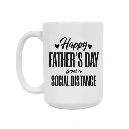 Social Distance Father's Day Mug buy at ThingsEngraved Canada