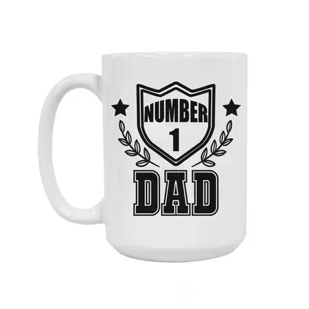 Number 1 Dad Ceramic Mug