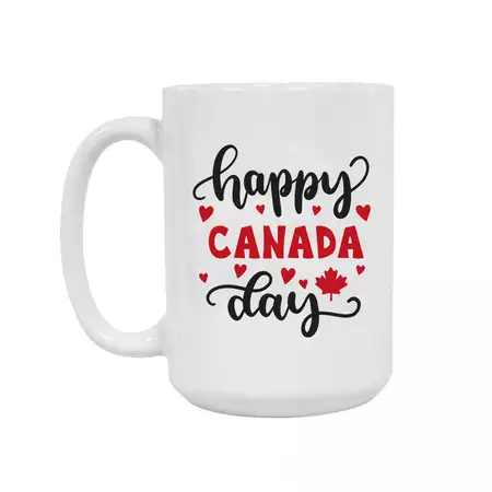 Canada Day Ceramic Coffee Mug 15oz buy at ThingsEngraved Canada