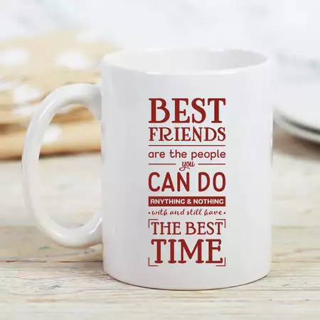 Ceramic Coffee Mug 15oz - BFF Day Quotes