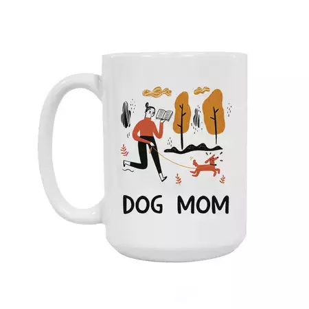Dog Mom Ceramic Mug 15oz buy at ThingsEngraved Canada