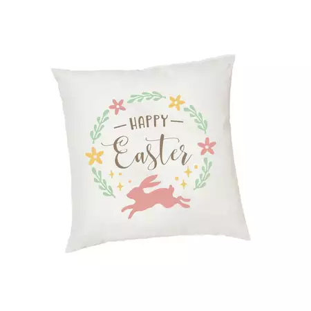 Happy Easter Bunny Cushion Cover buy at ThingsEngraved Canada