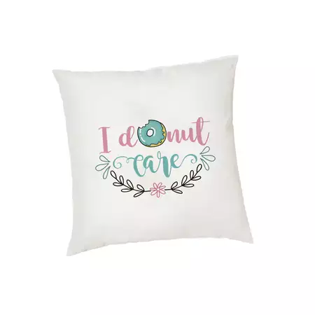 Cushion Cover I Donut Care buy at ThingsEngraved Canada