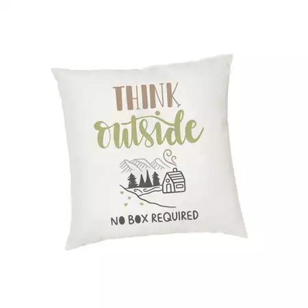 Cushion Cover Think Outside buy at ThingsEngraved Canada