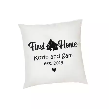 Custom Cushion Cover First Home buy at ThingsEngraved Canada