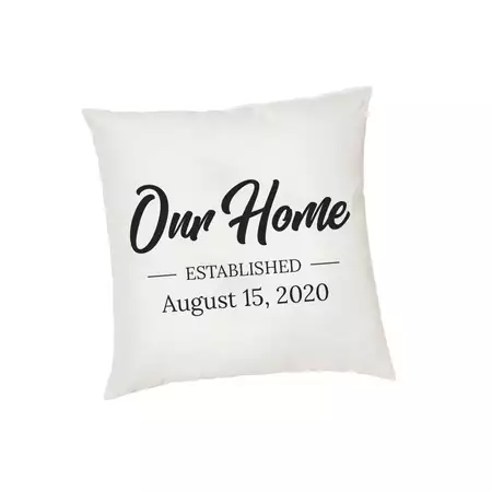 Custom Cushion Cover Our Home buy at ThingsEngraved Canada