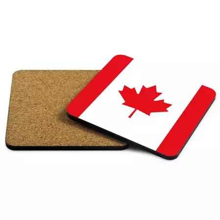 Canada Flag single coaster buy at ThingsEngraved Canada