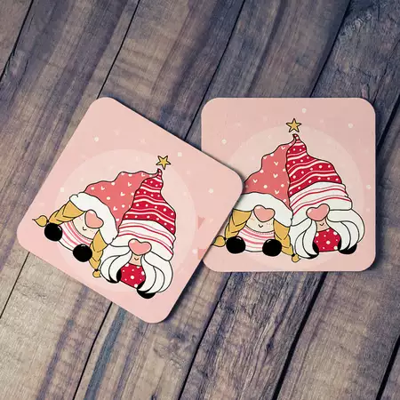 Cute Merry Christams Coaster - set of 2