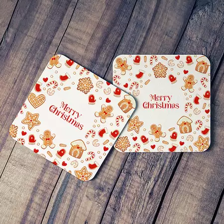 Gingerbread House Coaster - Set of 2