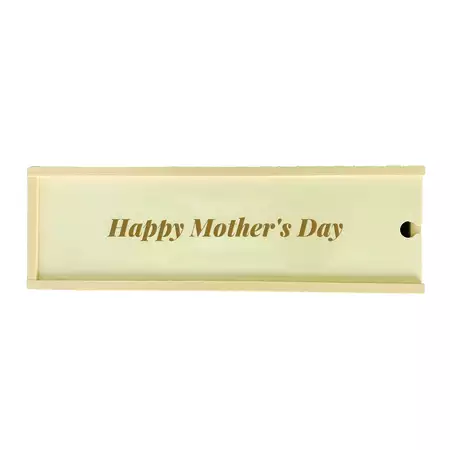 Wooden Single Wine Bottle Box Happy Mother's Day buy at ThingsEngraved Canada