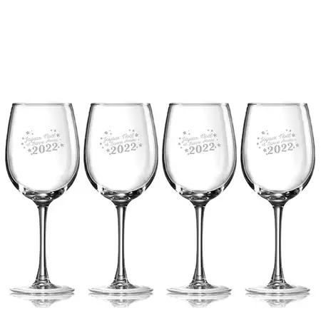 Holiday Wine Glass - Set of 4