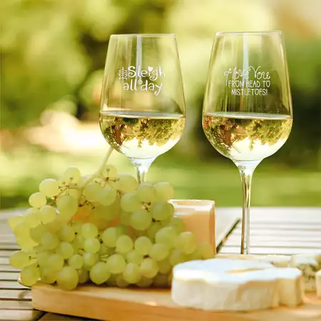 Summertime, wine glasses
