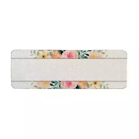 Flower Borded Name Tag buy at ThingsEngraved Canada