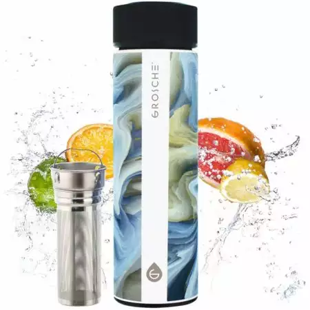 GROSCHE Chicago Double Walled Infuser Tea Tumbler - Coloured Marble buy at ThingsEngraved Canada