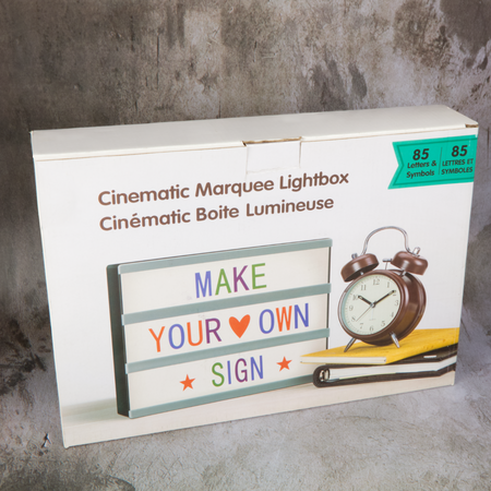 CINEMATIC Lightbox - Colored Letters