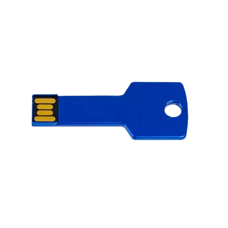 Custom Engraved Blue USB Flash Drive - 16GB