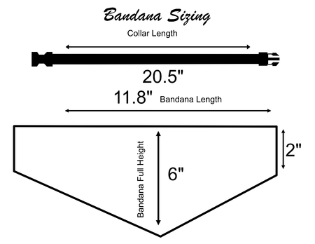 Custom Pet Bandana Large Size Anchors Print