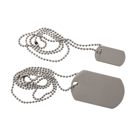 Father and Son Engraved Dog Tag Set
