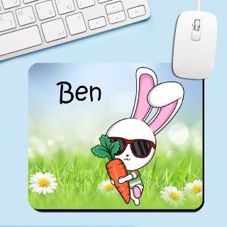Easter Bunny Mouse Pad 3 buy at ThingsEngraved Canada