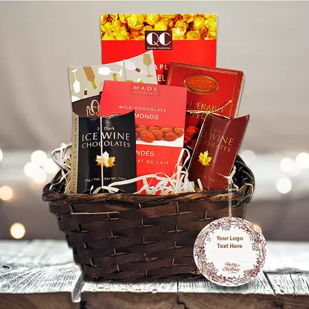 Sweet Basket I with Custom Wooden Ornament buy at ThingsEngraved Canada