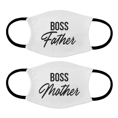 Set of  Masks for Mom and Dad Boss