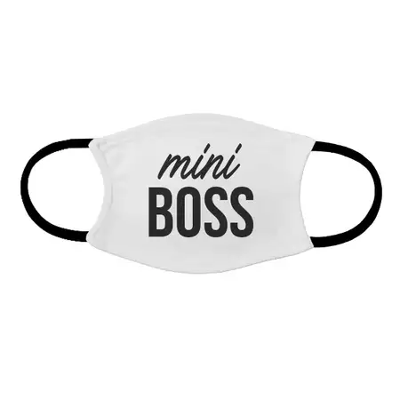 Kids face mask Mini Boss buy at ThingsEngraved Canada