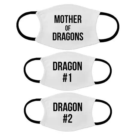 Set of Masks for Mother and 2 Kids