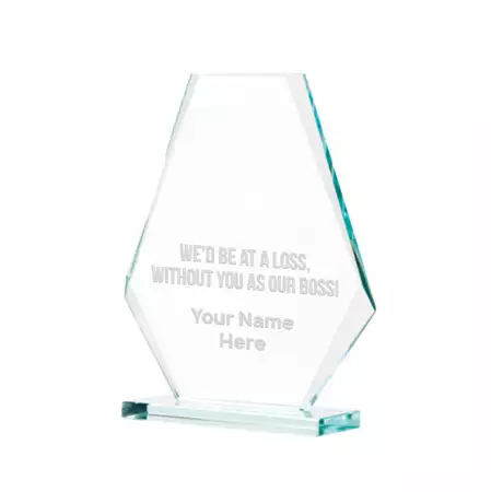 Best Boss Ever Glass Award