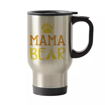 Mama Bear Travel Mug Stainless Steel 14oz