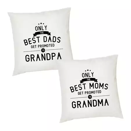 Grandparents Baby Announcement Cushion Covers Set buy at ThingsEngraved Canada