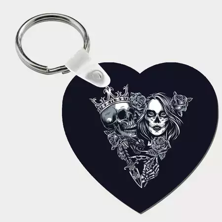 Lover's keychain with Custom Photo buy at ThingsEngraved Canada