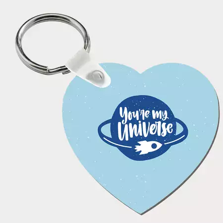 You're my universe keychain with Custom Photo