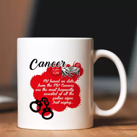 Zodiac Cancer with Custom Message