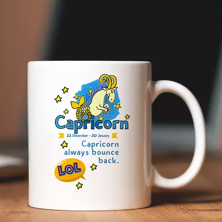 Capricorn Mug with Custom Message