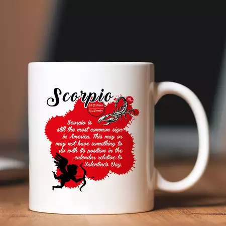 Scorpio Mug with Custom Message
