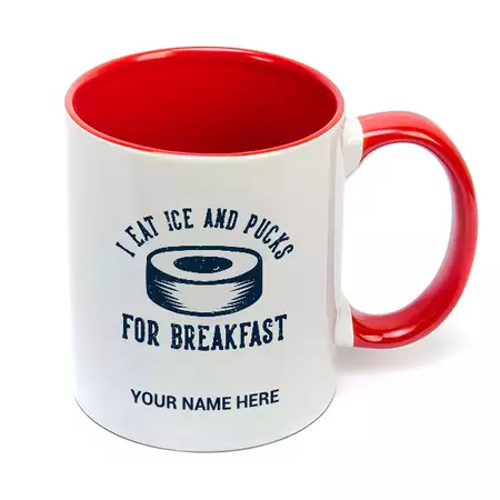 I Eat Ice and Pucks for Breakfast Mug