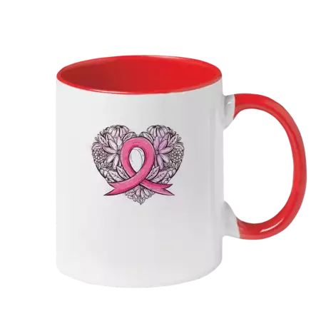 Cancer Ribbon Ceramic Mug