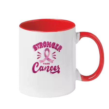 Stronger than Cancer Ceramic Mug buy at ThingsEngraved Canada