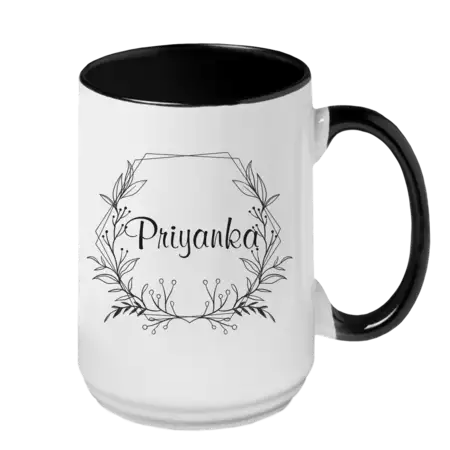 Custom Name Mug - 15oz Black