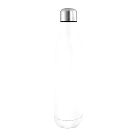 Custom 750ml Vacuum Bottle - White