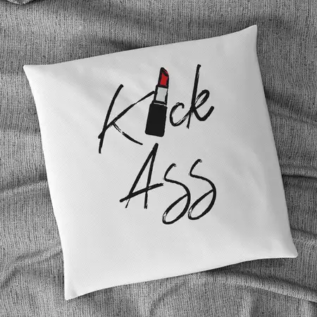 Kick Ass Pillow with Custom Name
