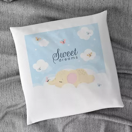 Kid's Cushion Cover 18" x 18" with Custom Name buy at ThingsEngraved Canada